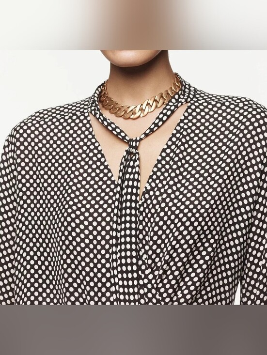 Zara Tops - Zara Studio Limited Edition Polka Dot Blouse